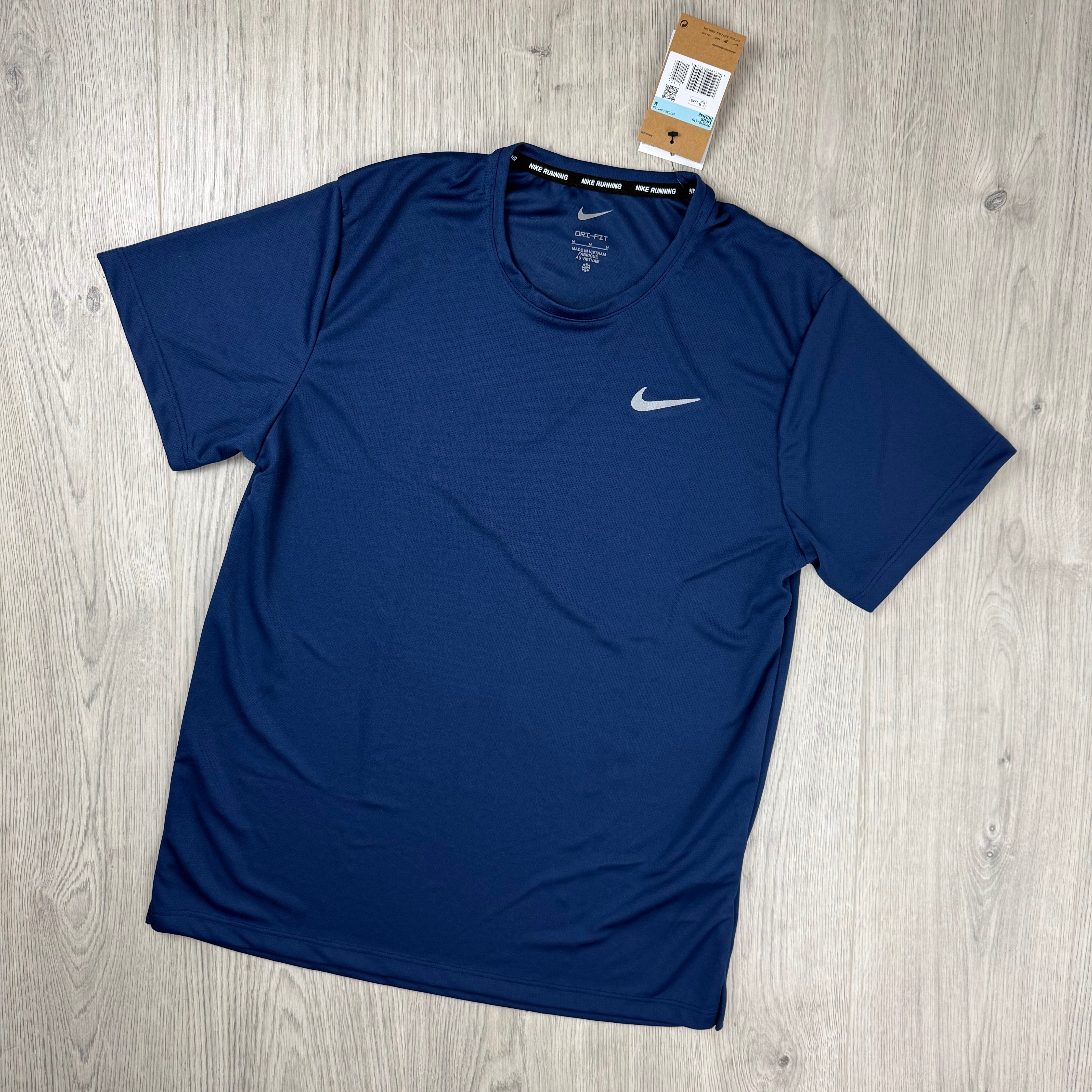 Nike 'Miler' T-Shirt - Navy