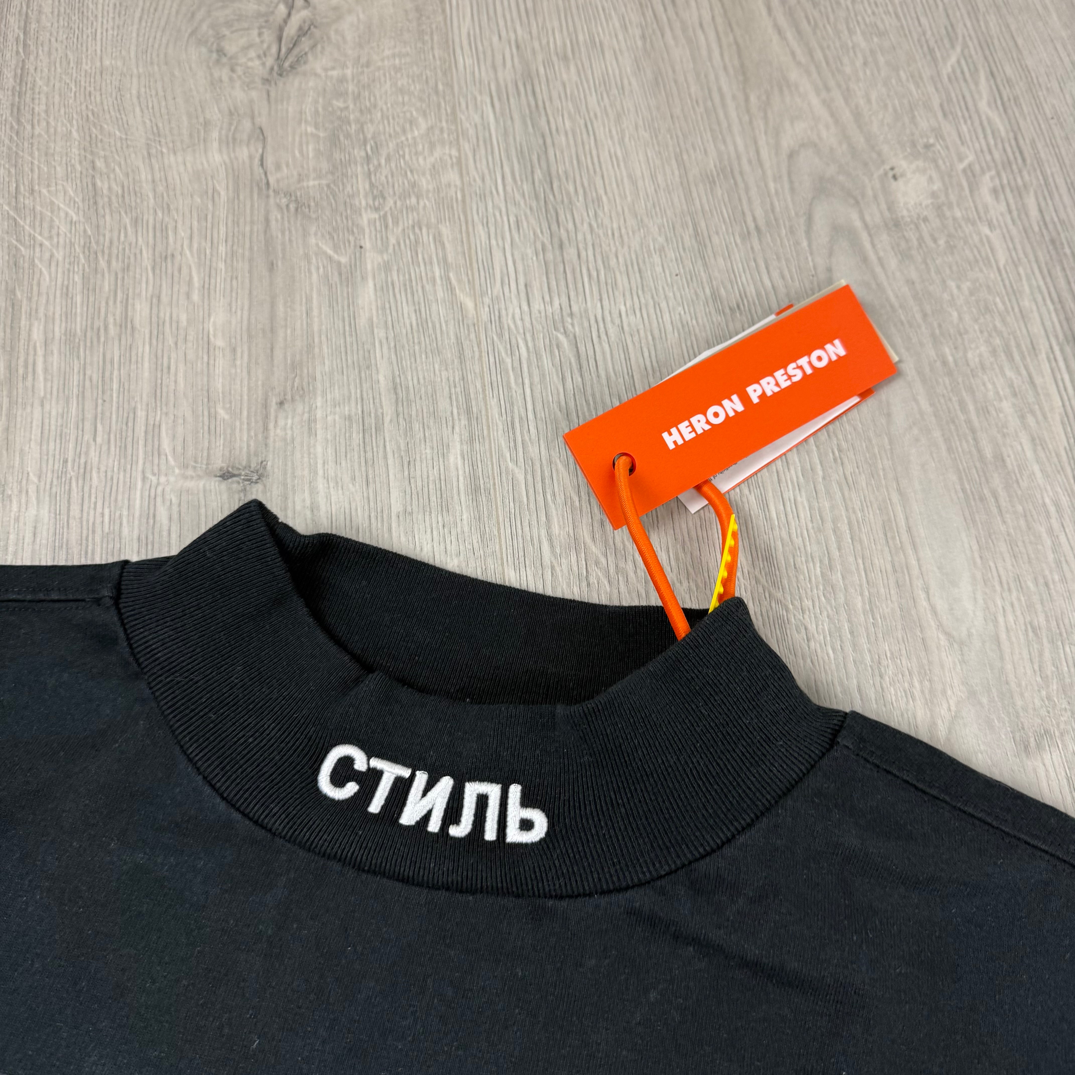 Heron Preston Oversized Funnel T-Shirt - Black