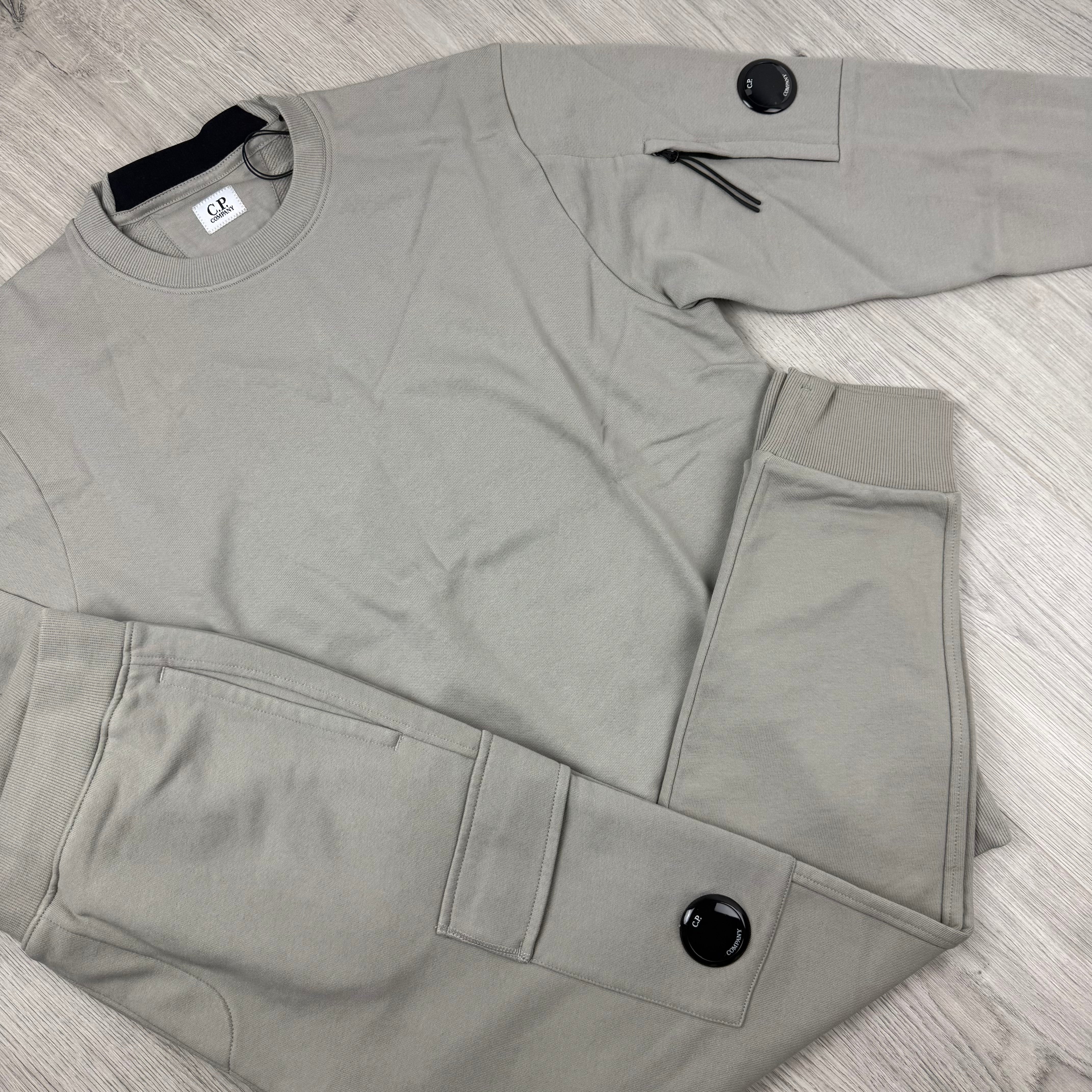 CP Company Raised Fleece Tracksuit - Dove