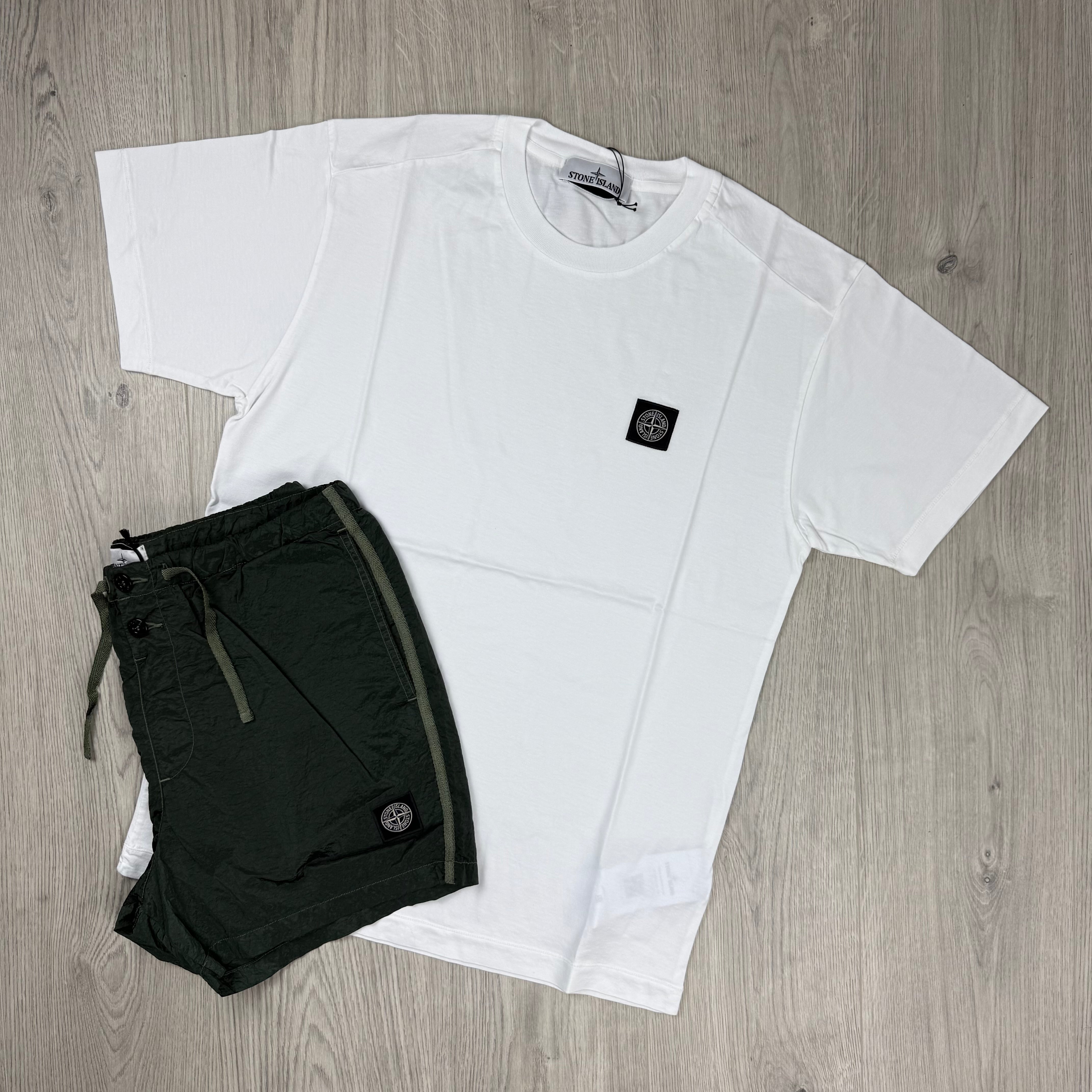 Stone Island Holiday Set - White/Juniper