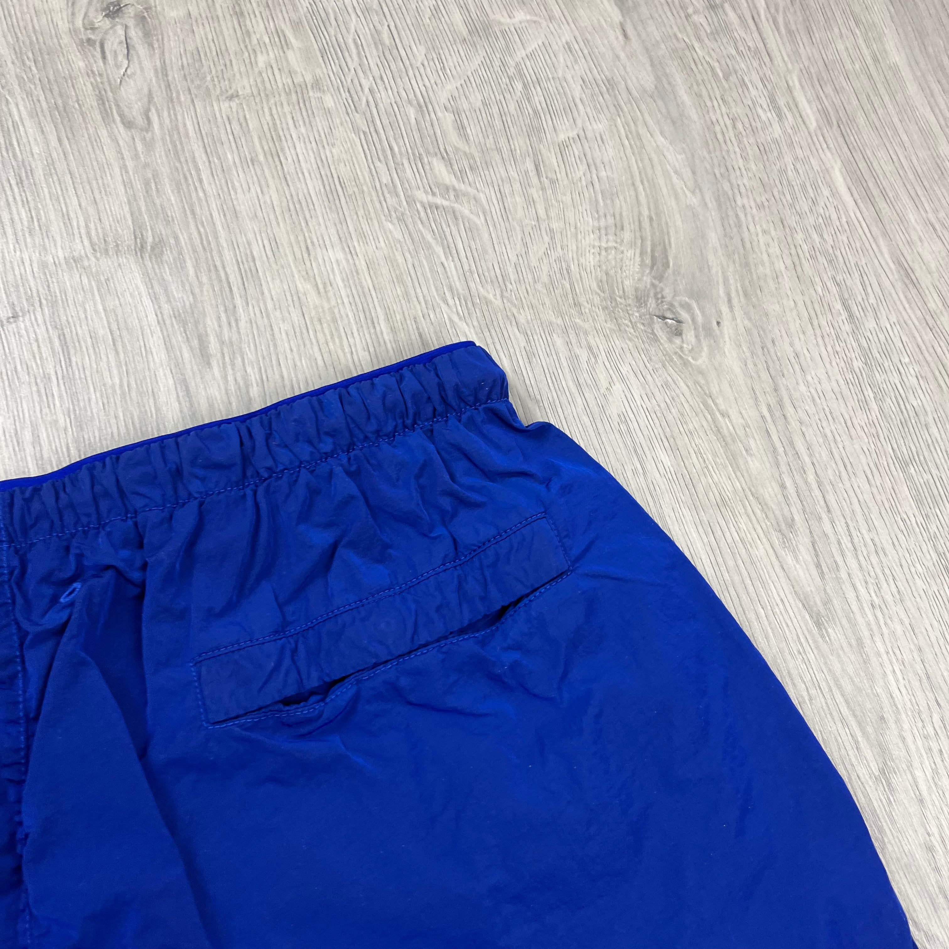 Burberry Nylon EKD Swim Shorts in Blue. On sale at Open Attire.