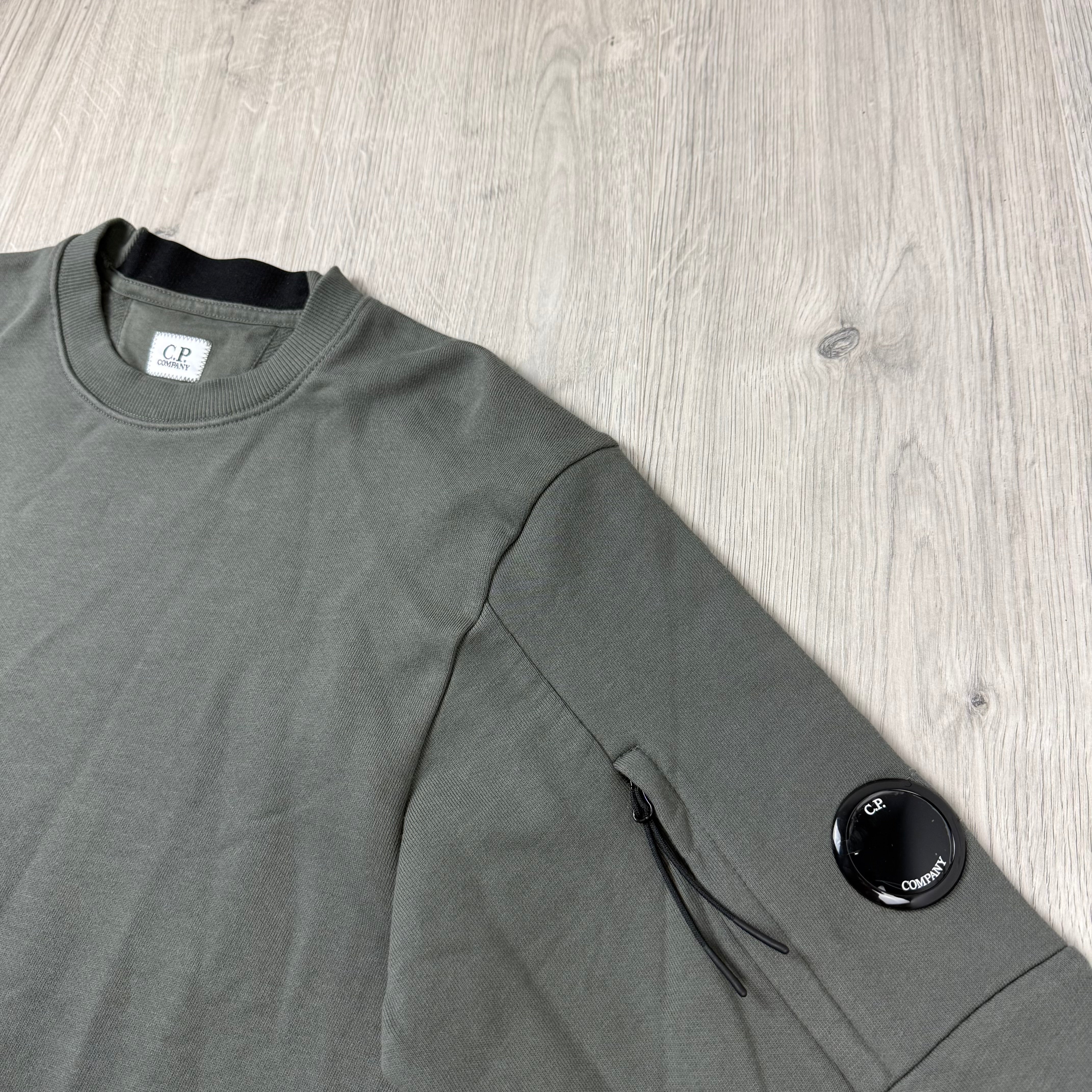 CP Company Raised Fleece Sweatshirt - Gunmetal