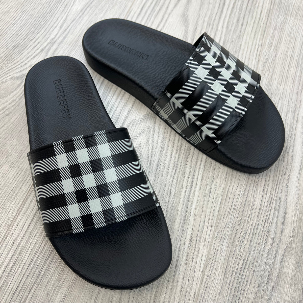 Burberry 'Furley' Slides - Black