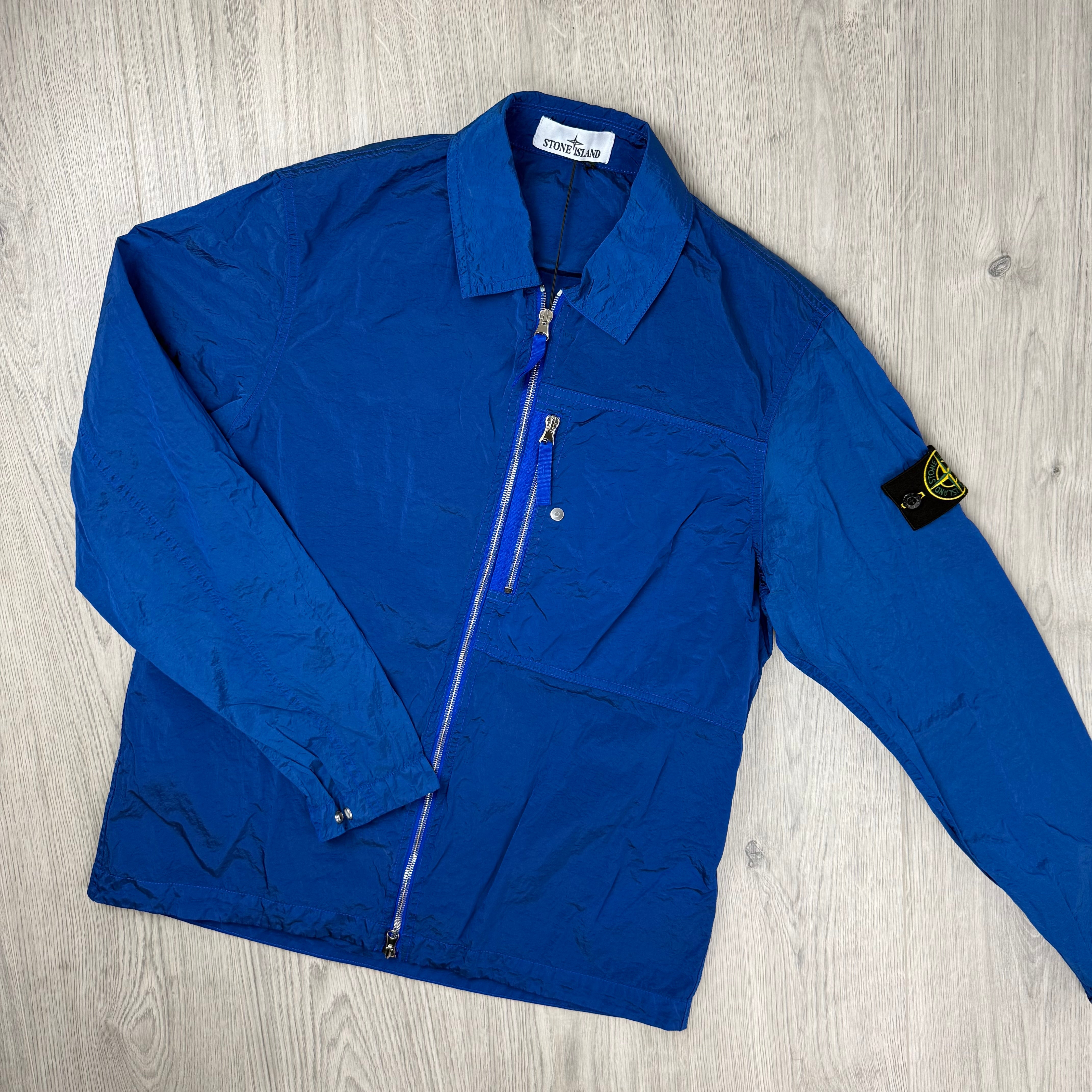 Stone Island Metal Overshirt - Bright Blue