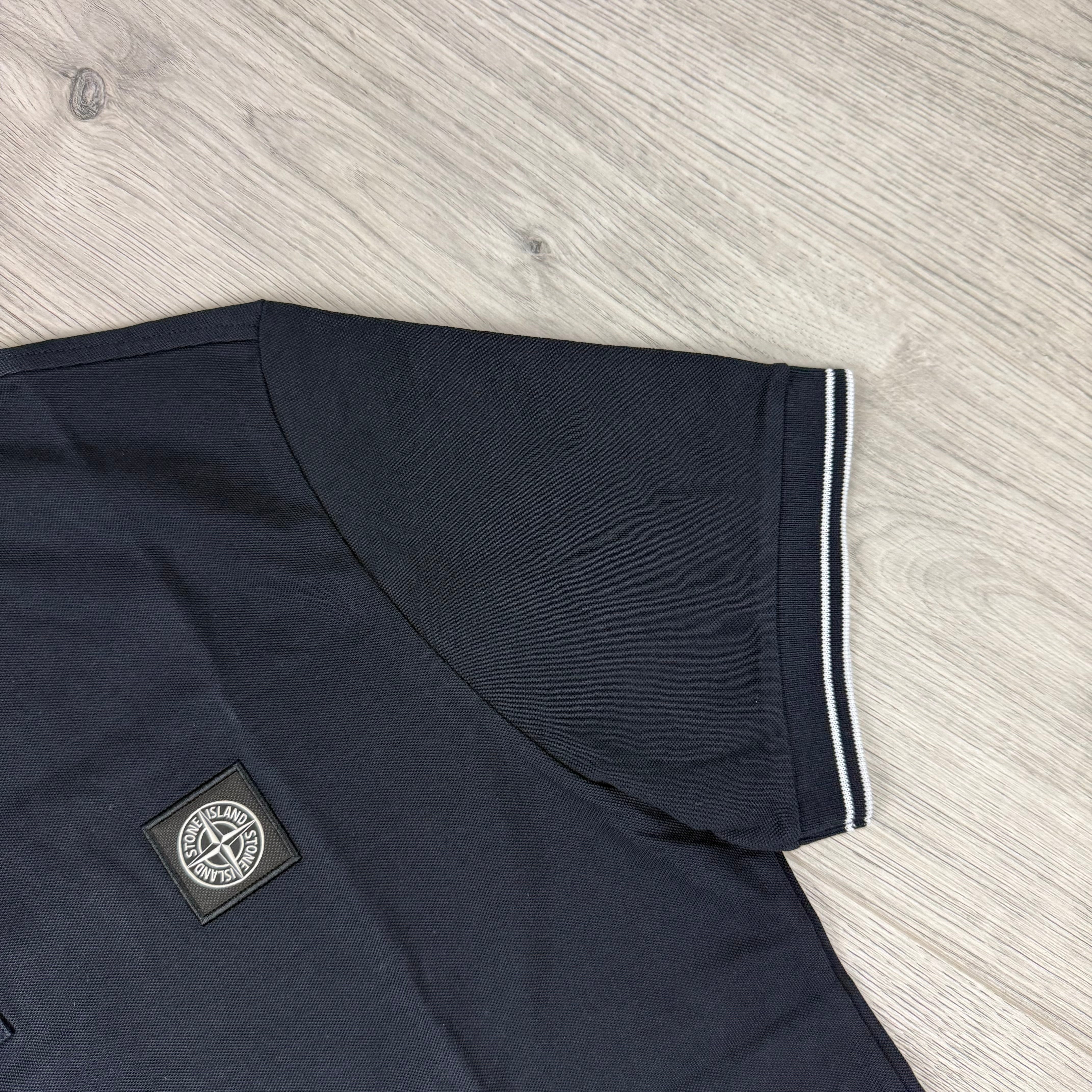 Stone Island Patch Polo Shirt - Navy