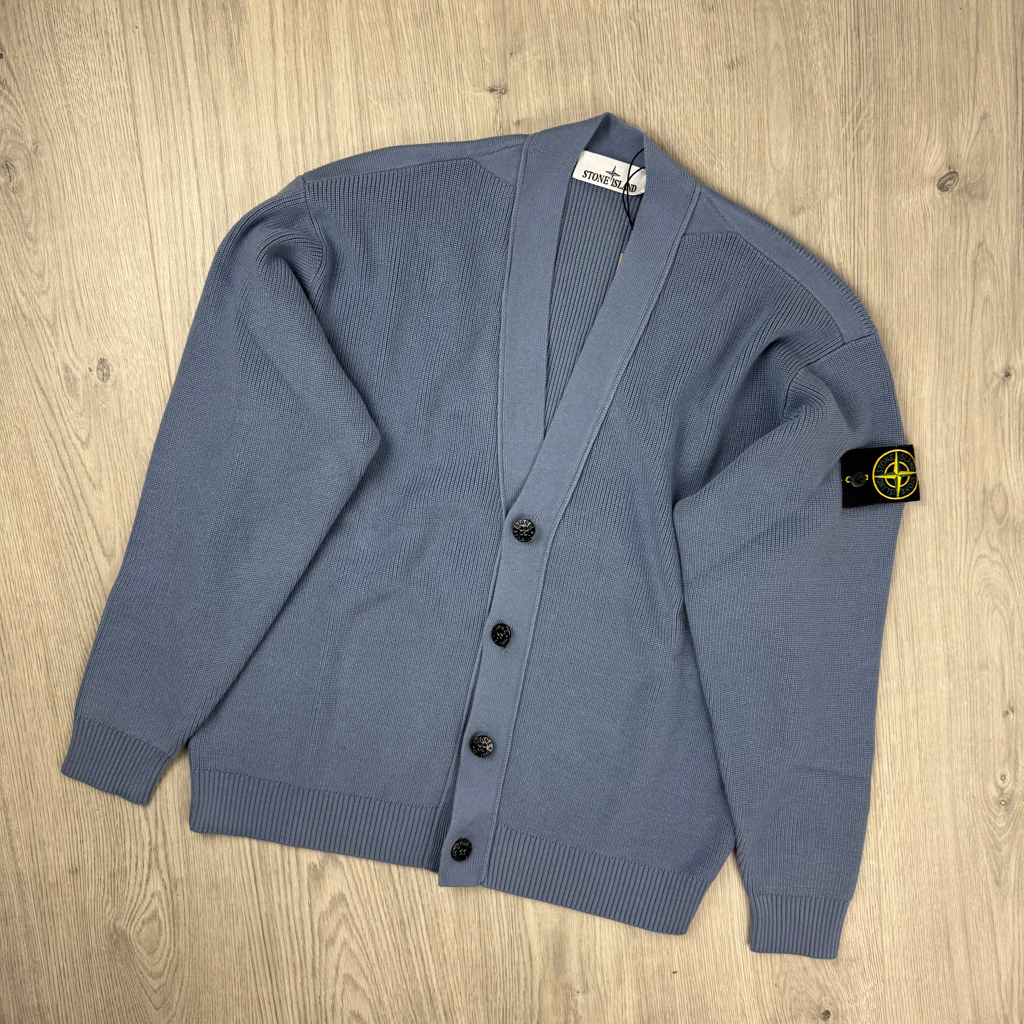 Stone Island Knit Cardigan - Dark Blue