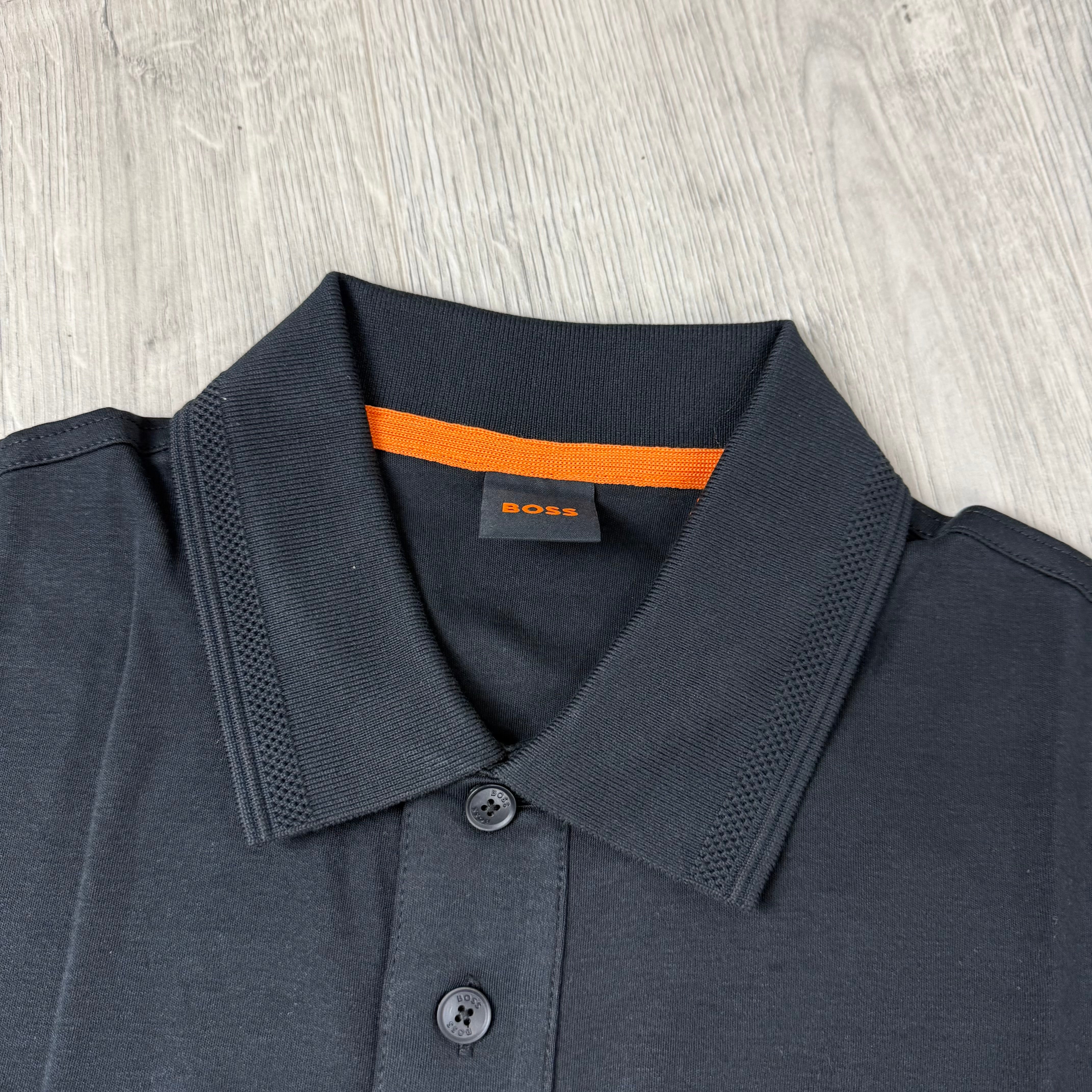 Hugo Boss Long Sleeve Polo Shirt - Black