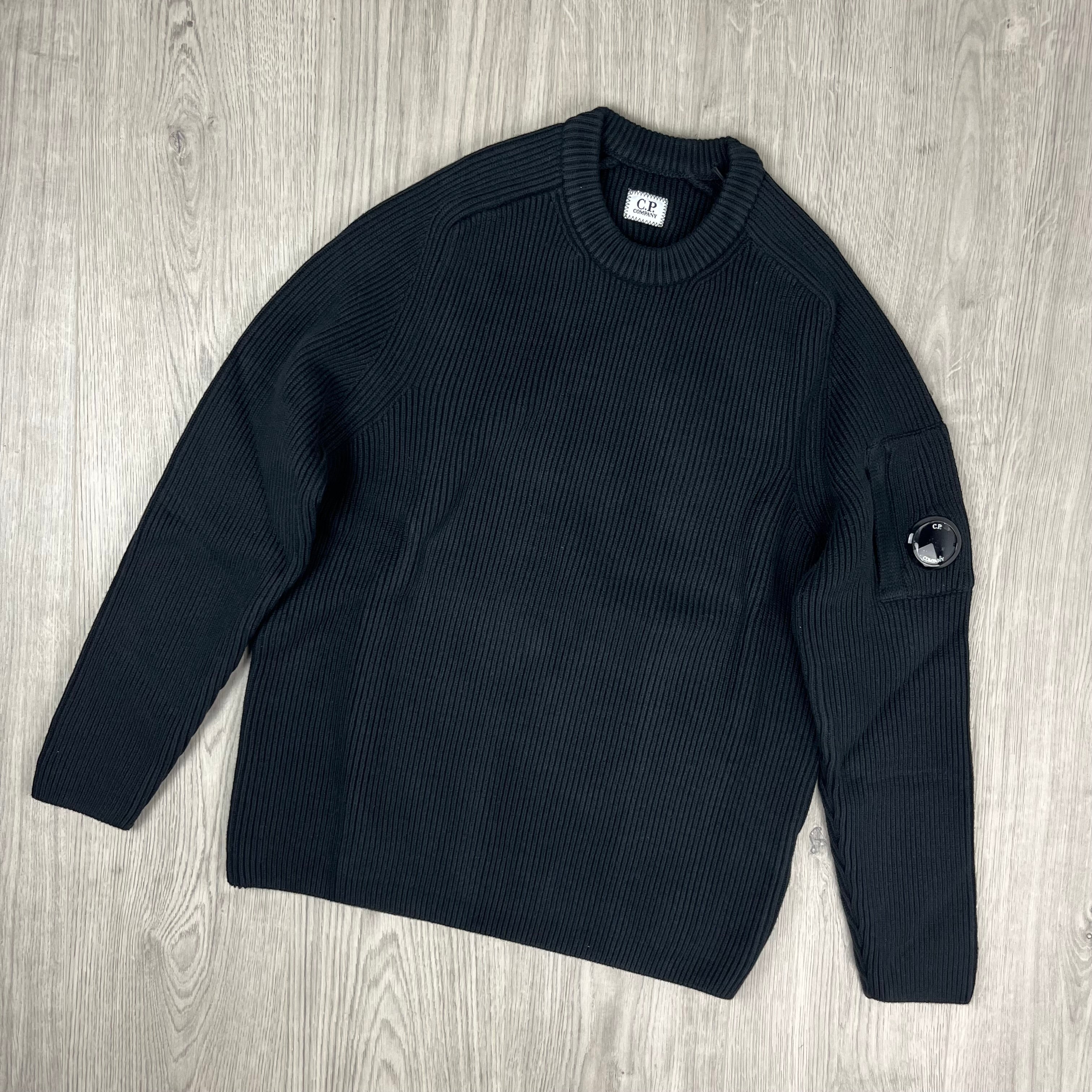 CP Company Knit Sweatshirt - Black