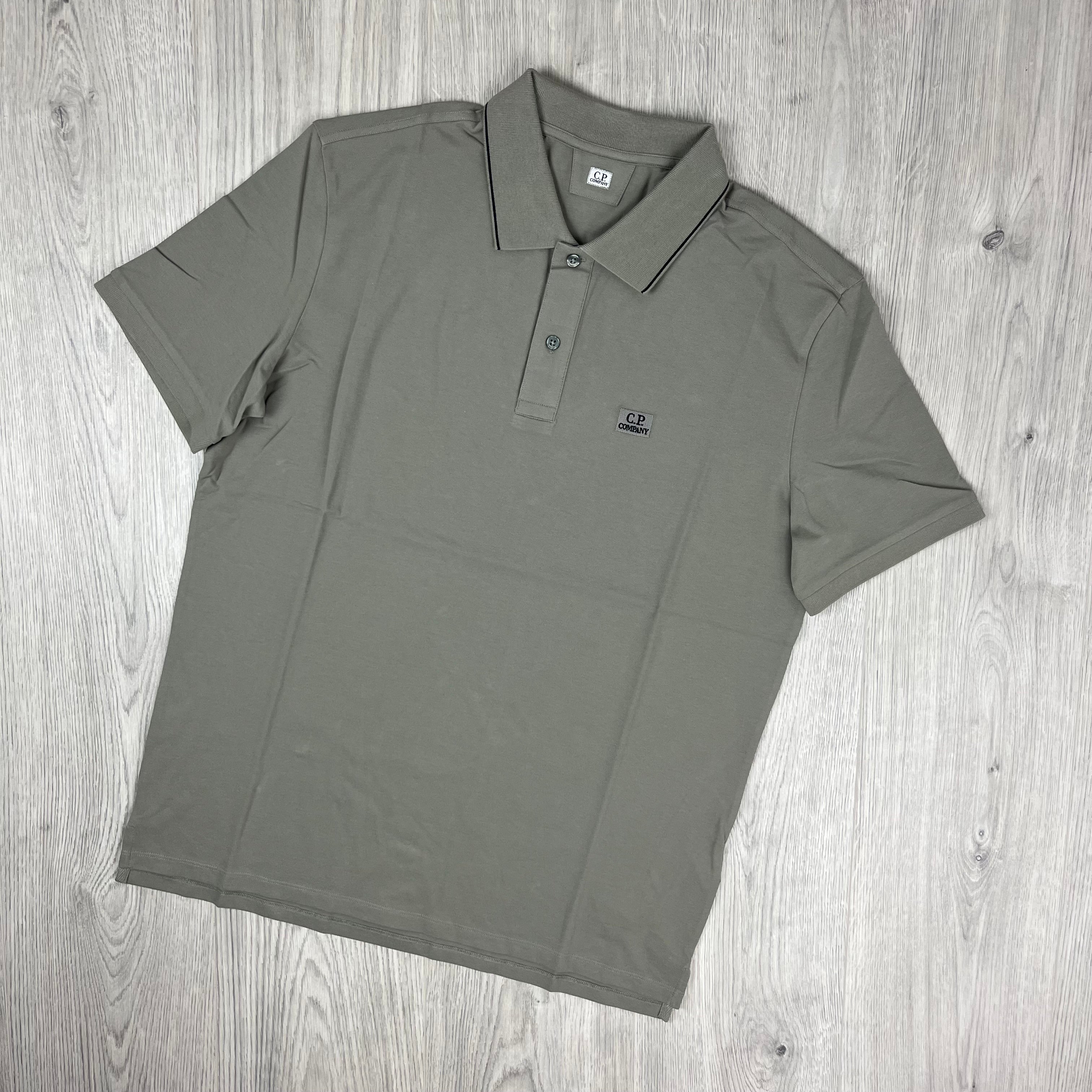 CP Company Piquet Polo Shirt - Fallen Rock