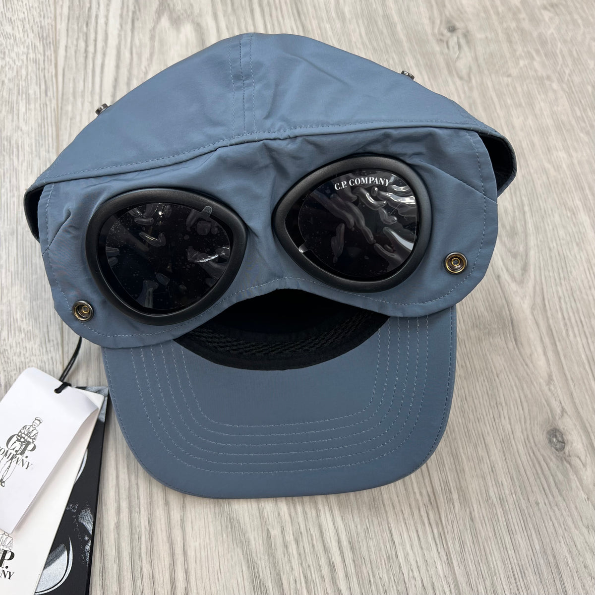 CP Company Goggle Baseball Cap - Orion Blue