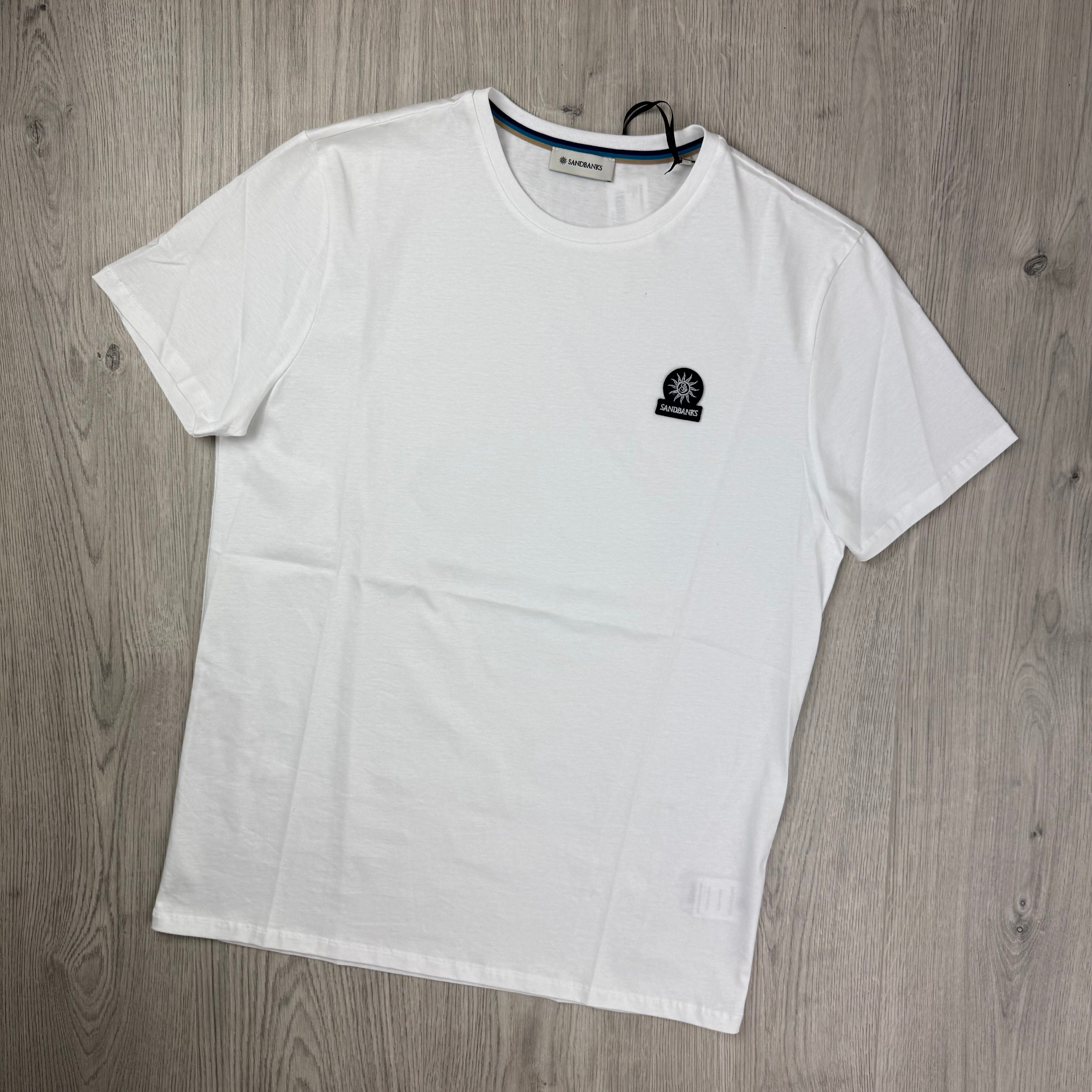 Sandbanks Badge Logo T-Shirt - White