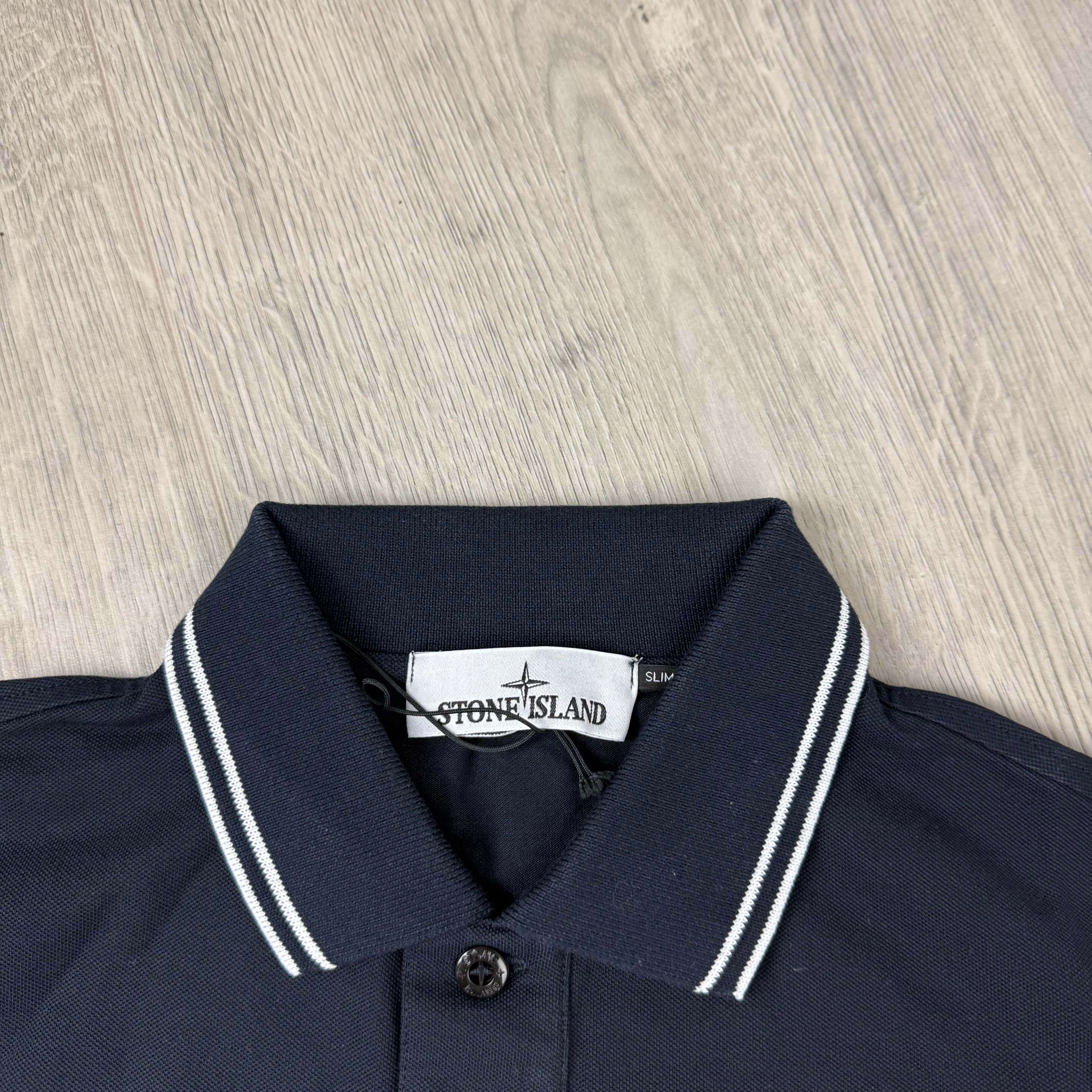 Stone Island Patch Polo Shirt - Navy