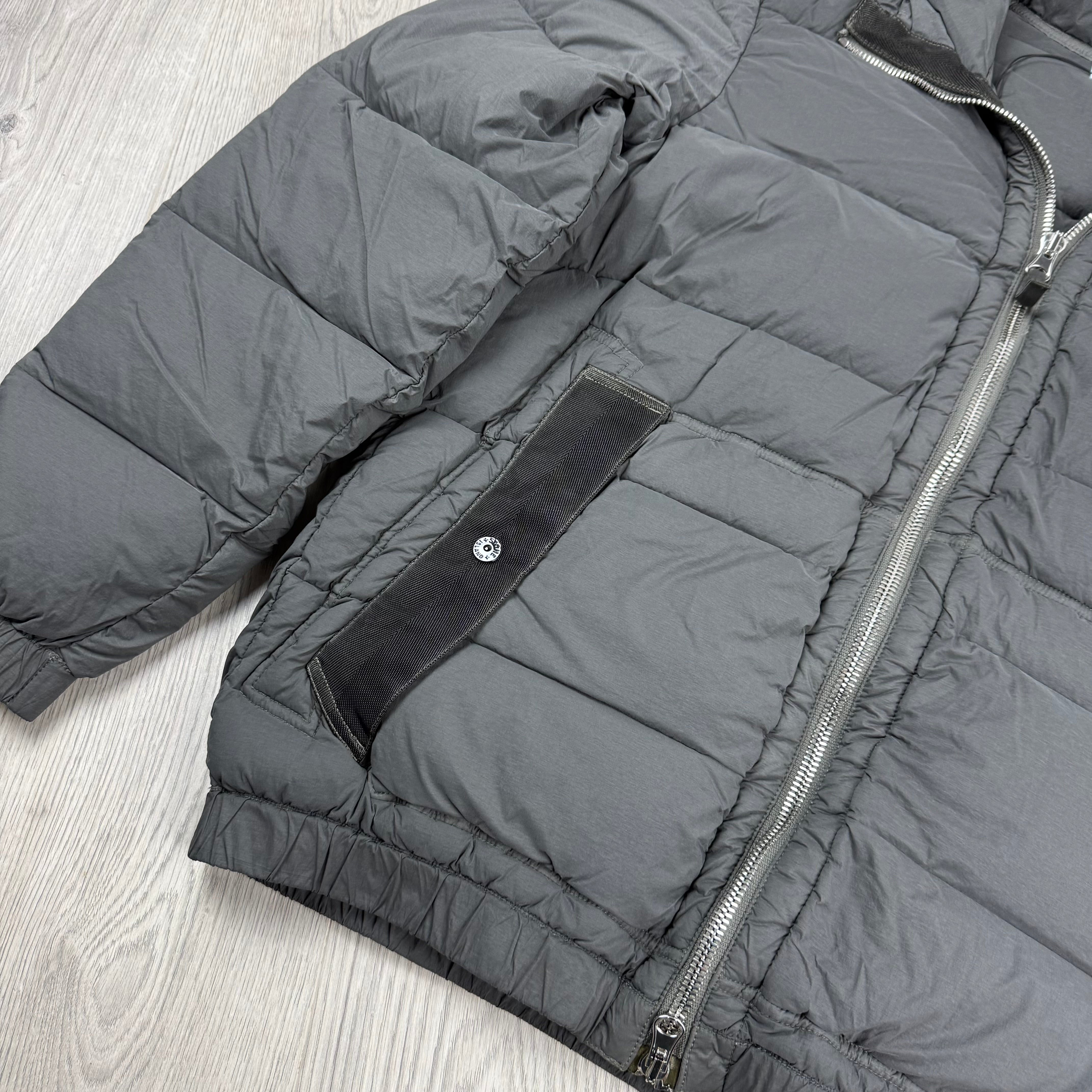Stone Island Nylon Down Jacket - Lead Grey