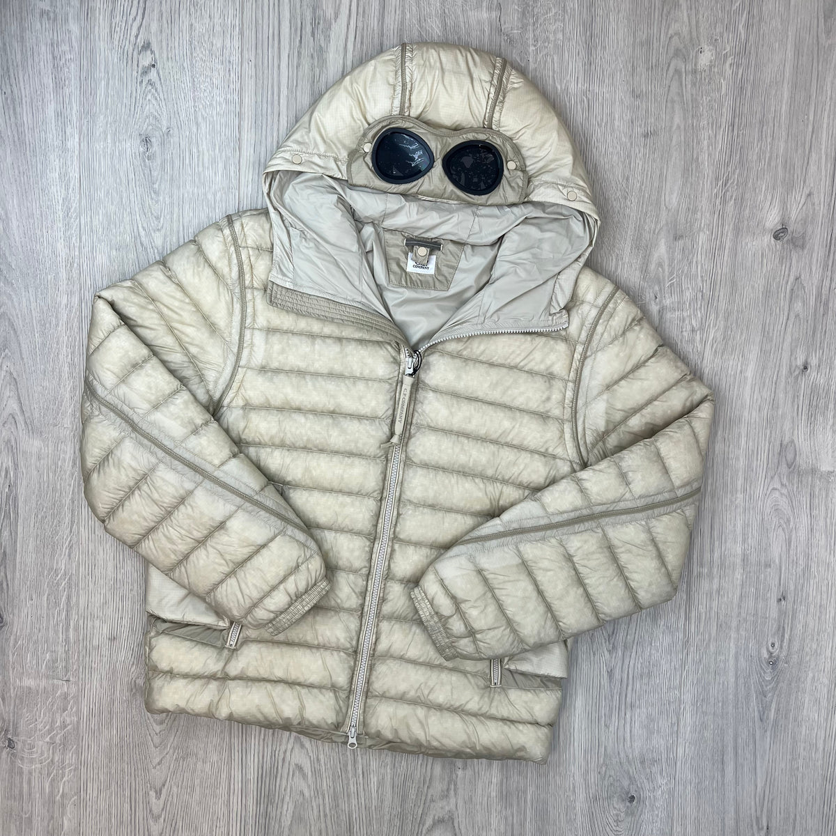 CP Company D.D. Goggle Jacket - Silver Birch