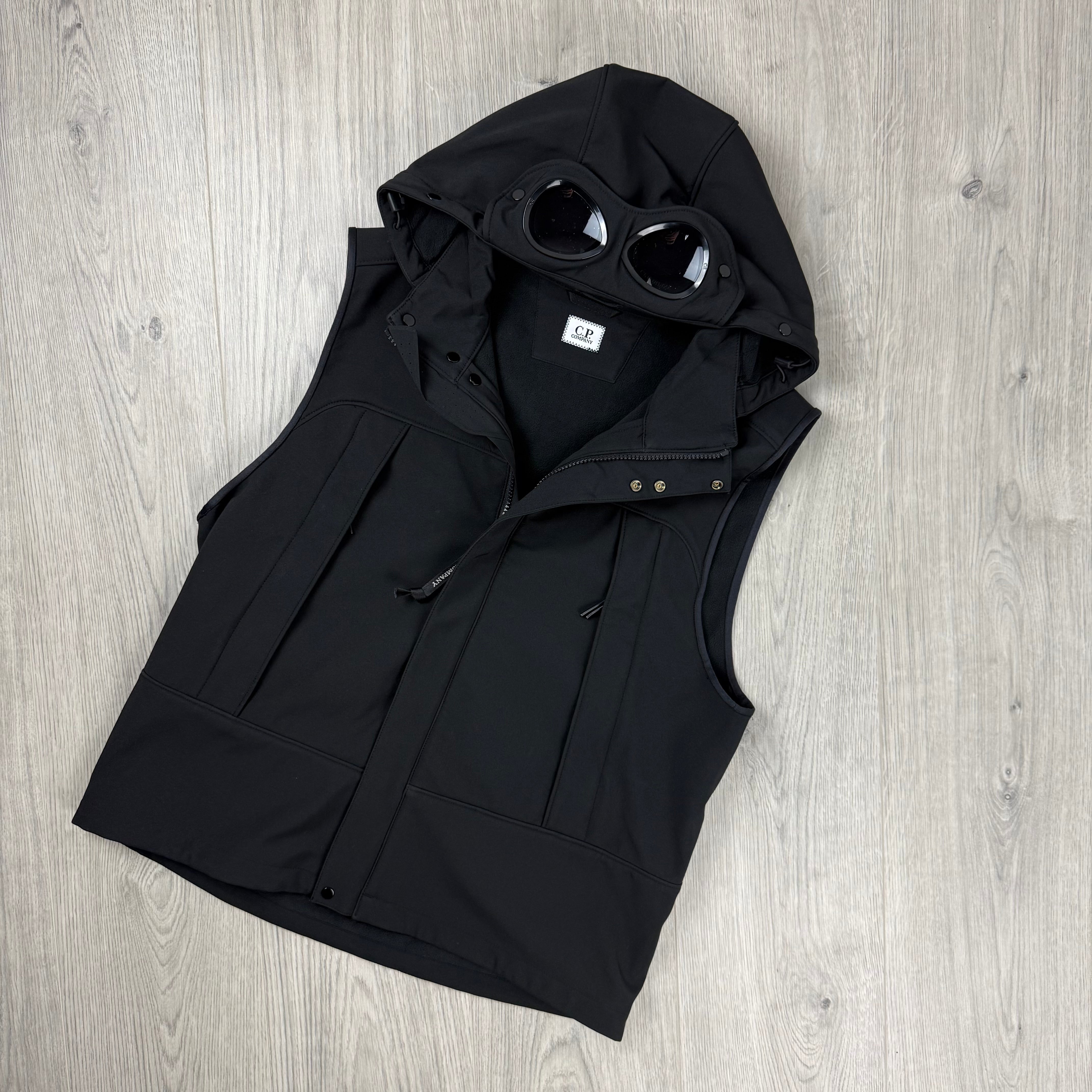 CP Company Goggle Shell Gilet - Black