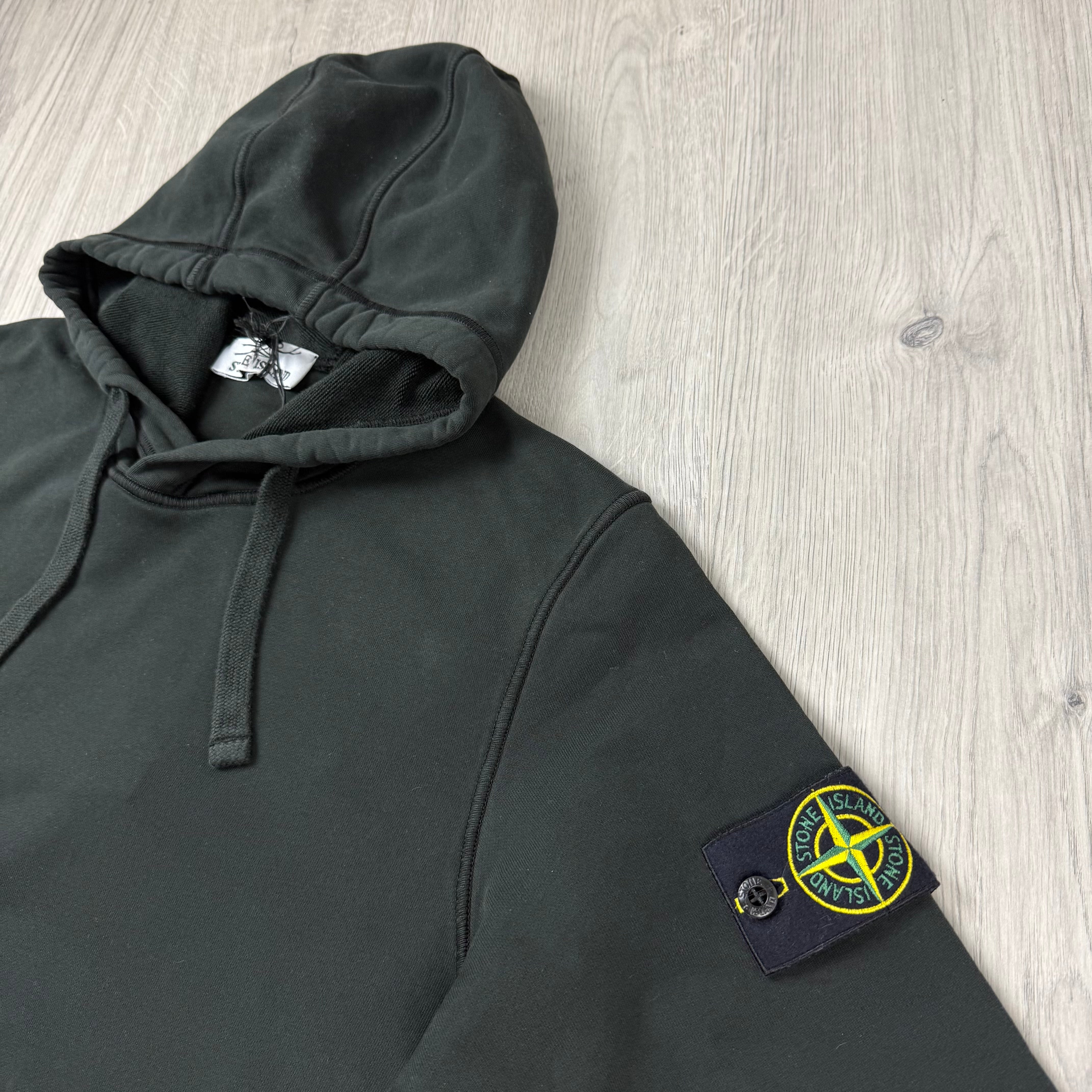 Stone Island Dyed Hoodie - Black