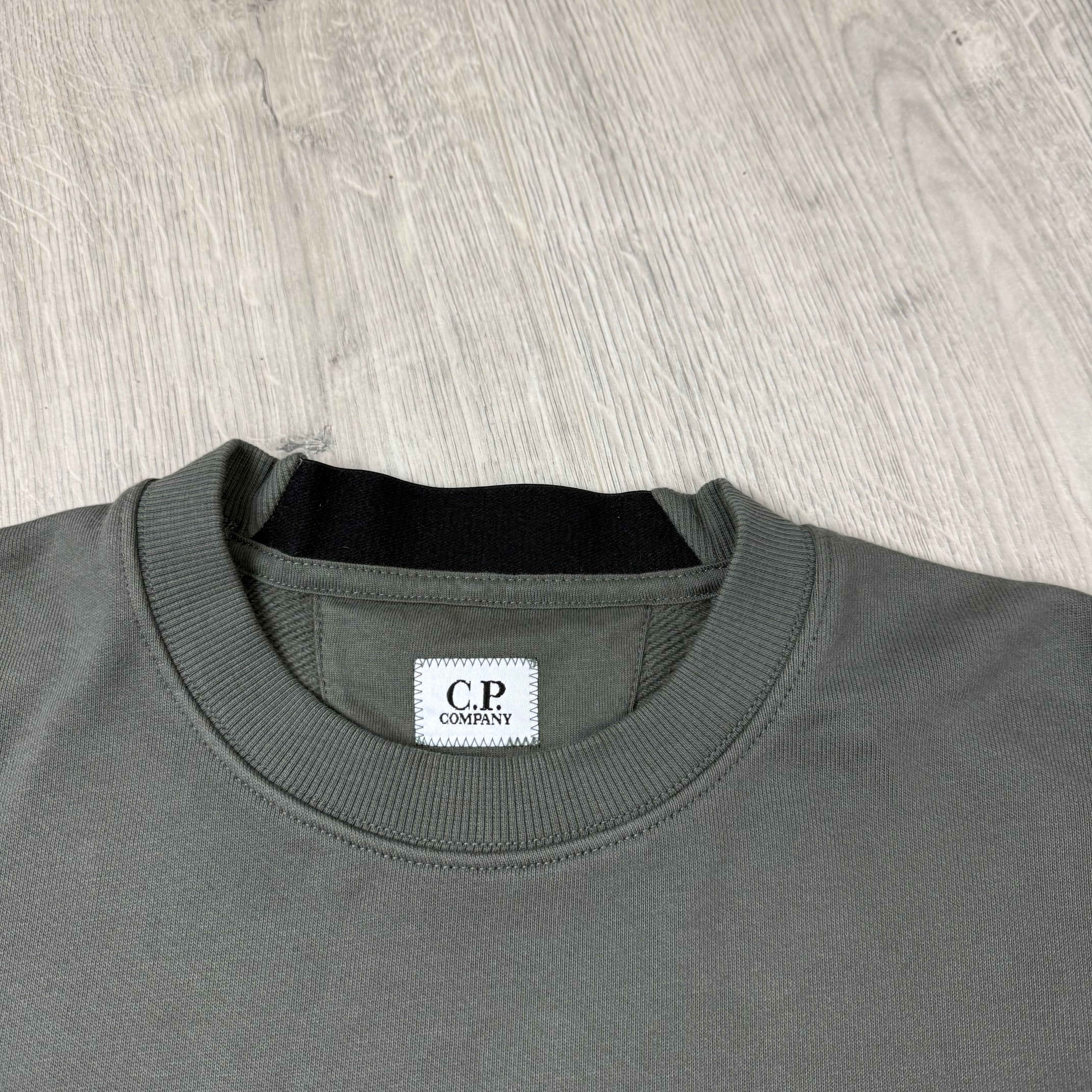 CP Company Raised Fleece Sweatshirt - Gunmetal