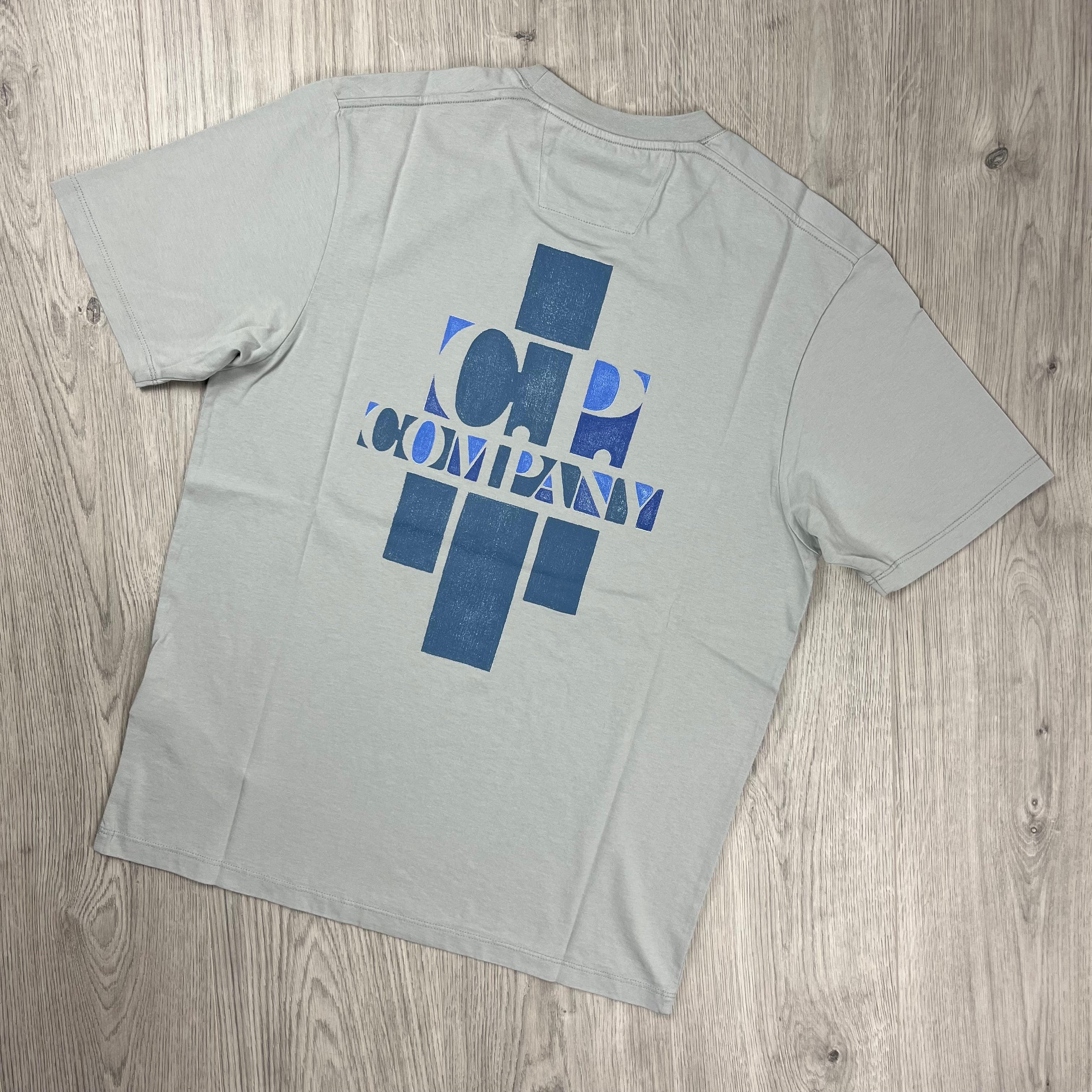 CP Company Sailor T-Shirt in Blue Fox. On sale at Open Attire.