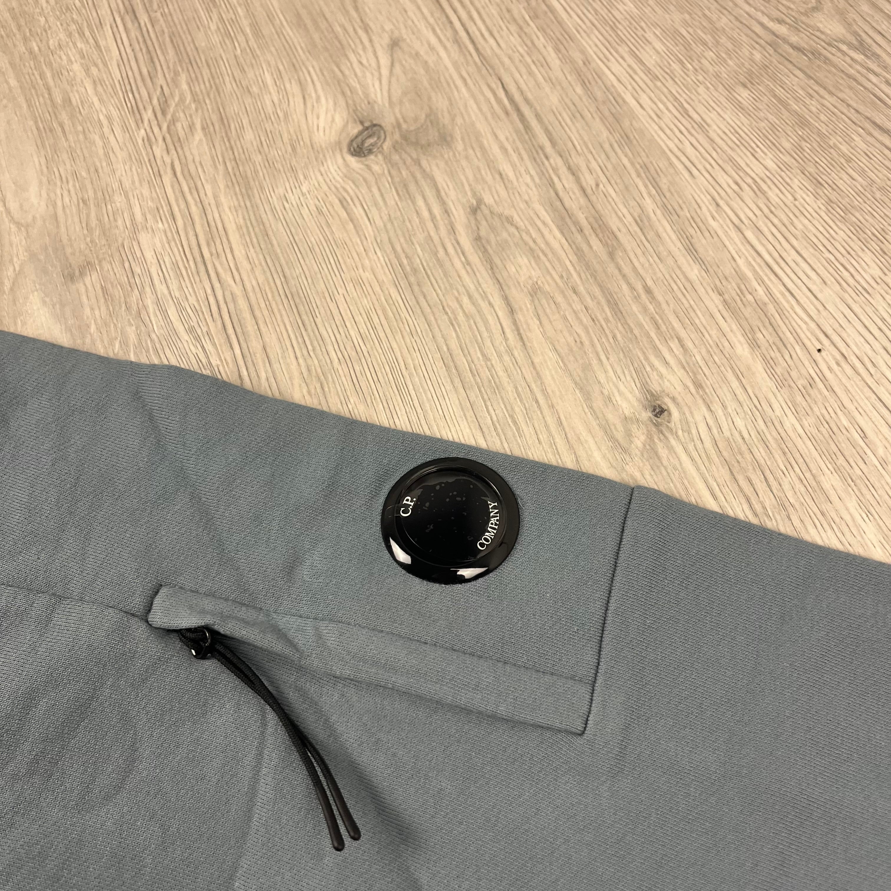 CP Company Raised Fleece Sweatshirt in Stormy Weather. On sale at Open Attire.