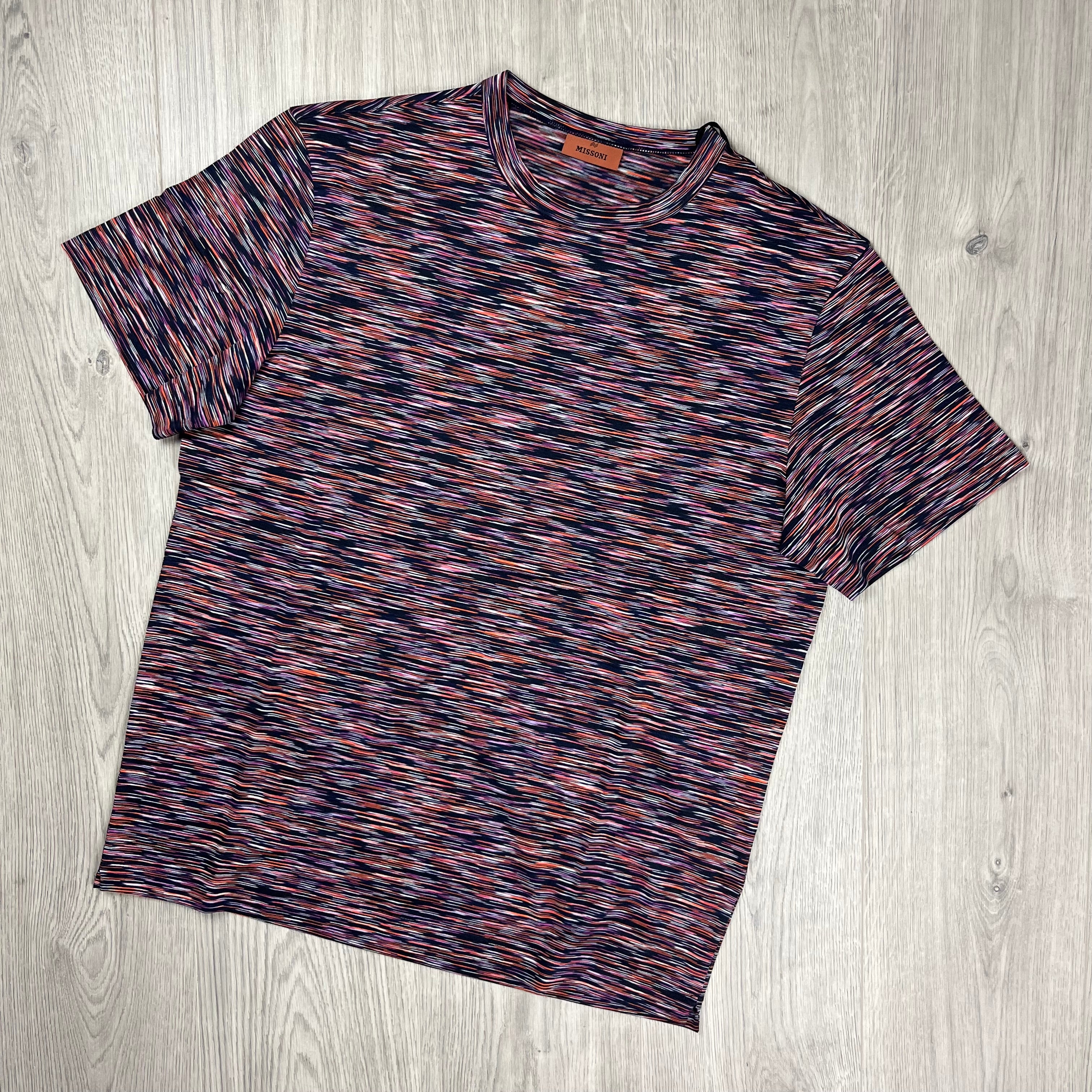 Missoni Space Dye T-Shirt in Red. On sale at Open Attire.