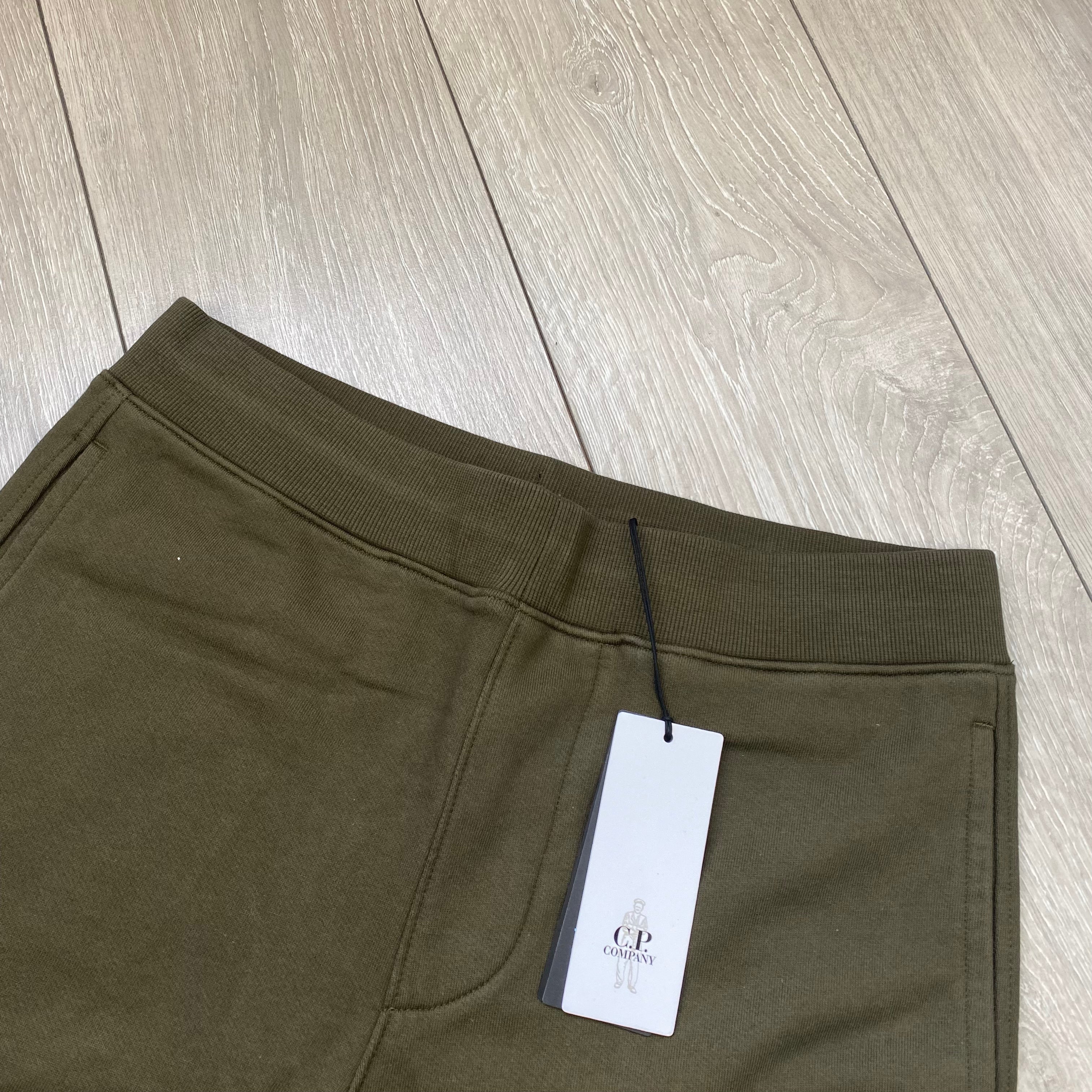 CP Company Raised Fleece Sweatpants - Ivy Green